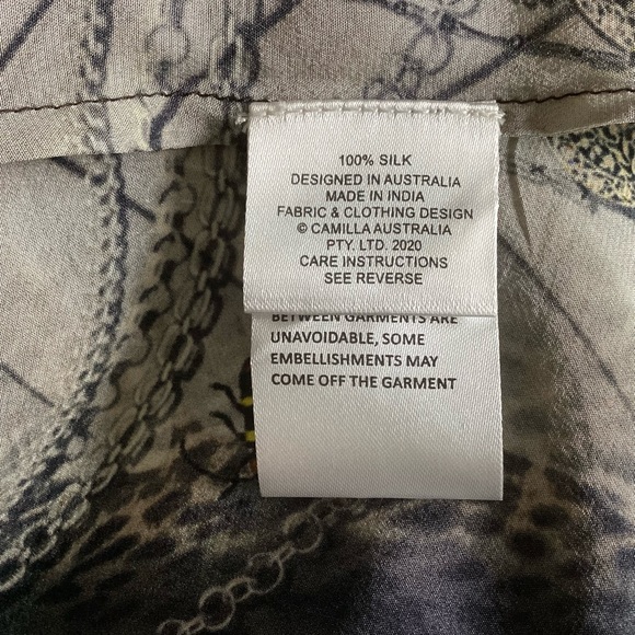 Camilla Treasure Chaser Silk Dress XS - Picture 6 of 12
